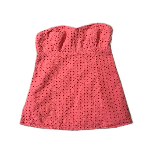 Guess corset top- Pink cotton eyelet - Picture 2 of 8